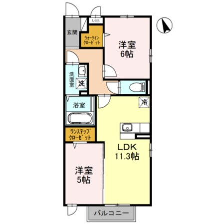 日根野駅 徒歩20分 2階の物件間取画像